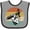 Heather and Black, variant on Inktastic Lineman Retro Line Worker Boys Baby Bib