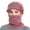 Pink Purple, variant on Fashion Solid Color Neck Warmer Winter Women Beanies Hat Mask Ski Cap Balaclava