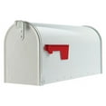 thumbnail image 2 of Gibraltar Mailboxes Elite Galvanized Steel Post Mount Mailbox White Rust Resistant, 2 of 6