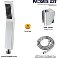 thumbnail image 6 of Chrome Handheld Shower Head Kit, High Pressure Bathroom Handheld Showerheads Wall Mount Brass Hand Held Shower Head Combo with Holder and Hose, 6 of 6
