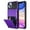 Purple, variant on Dteck Wallet Case for iPhone 14,Shockproof Rubber Rugged 4-Card Credit Holder Slots Cover Hybrid Heavy Duty Protection Armor Phone Back Case,Blue