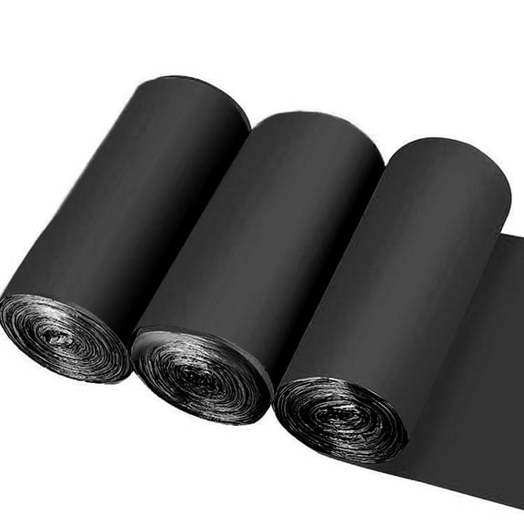1 Rolls Small Trash Garbage Bags,4 Gallon 15 Counts (Black) | Strong Thin Material Disposable Kitchen Garbage Bags,Durable Plastic Trash Bags for Office Home Bedroom Garden Waste Bin