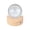White, variant on NFTIGB 6cm 3D Crystal Ball Luminous Clear Sculpture Round Night Light Moon Astronomy Miniature Sculpture Ball with Solid Wood Base