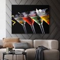 Posters Cocktail Wall Art Kitchen Wall Art Glasses Pictures Modern Bar