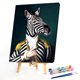 thumbnail image 1 of Cuadros Decorativos Zebra Gentleman Oil Paint By Numbers Kit DIY Dibujo sin marco para adultos Inicio JShteea Nuevos Originales, 1 of 9