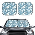 thumbnail image 2 of Fotbe Lilies Flowers 2-Piece Car Windshield Sun Shade | Sun Blocker for Car Windshield | Foldable Automotive Interior Accessories for Sun Protection-Large, 2 of 7