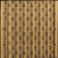 thumbnail image 1 of Ahgly Company Indoor Square Abstract Brown Modern Area Rugs, 7' Square, 1 of 4