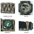 thumbnail image 2 of Reloj de supervivencia multifuncional NikouMX con brújula silbato pulsera de Paracord camuflaje Deportes, 2 of 7