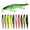 10pc, variant on Minnow Jerkbait Fishing Lure, Realistic Plastic Hard Bait with 3 Treble Hooks for Bass Pike Walleye, Silver Shad, 0.49 oz, 4.53 Inch