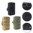 thumbnail image 6 of 2 Pack - Molle Pouch Belt Waist Pack Bag Compact Camping Bags Black, 6 of 8