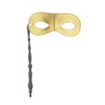 thumbnail image 4 of Accesorio Zulema para Disfraz de adulto con varilla Disfraz de festivales cumpleaños Dorado Cubierta de la mascarada, 4 of 8