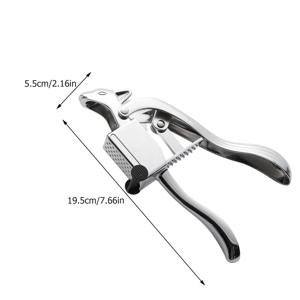 UPOUART Manual Garlic Crusher 1Pc Stainless Steel Kitchen Tool Easy to Clean Garlic Press