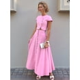 thumbnail image 6 of Women 2 Piece Lounge Sets Matching Vacation Outfits Top and Skirt Sets Pink S, 6 of 9