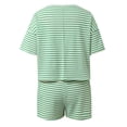 thumbnail image 3 of MAIHAN Womens Two Piece Outfits Y2k Outfits Shirt & Shorts Clothes Set Elastic Waist Shorts 2pcs Clothes Set for Casual and Summer Wear, 3 of 8