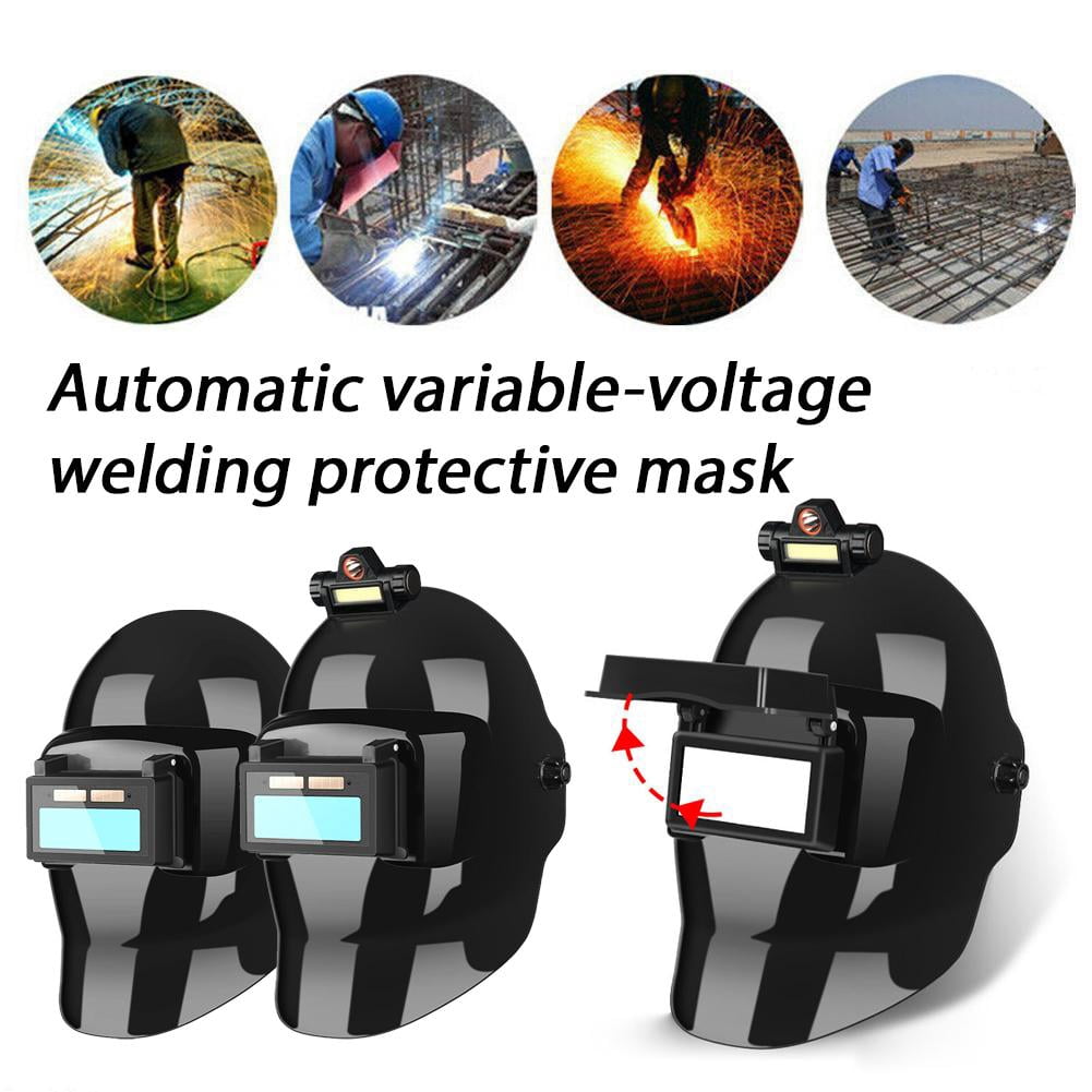Auto Darkening Welding Helmet with Light,True Colorful Blue Light Blocking, Auto Darkening Welding Helmet, Welder Mask for TIG MIG ARC and Grind - Type A