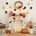 thumbnail image 3 of LHNFT Halloween Wood Bead Garland with Black and Orange Pumpkin, 5.4ft Rustic Bead Hanging Garland Farmhouse Prayer Bead Banner for Home Party Fireplace Mantle Tiered Tray Decor, 3 of 7