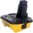 thumbnail image 1 of Adaptador De Batería De 20 V Dca1820 Para Herramientas Dewalt De 18 V Convertir Todos Los Convertidores De Batería De Litio Dewalt Amarillo-Nuevo Vogacara HA020018-00, 1 of 7