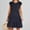 Navy, variant on AOOCHASLIY Ladies' Holiday Dress Womens Summer Spring V Neck Ruffle Chiffon Elegant Waist Mini Short Swing Dresses