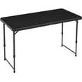 thumbnail image 1 of 4' Folding Table, 4 Adjustable Height Settings, With Handles, Indoor & Outdoor, Black, 1 of 2