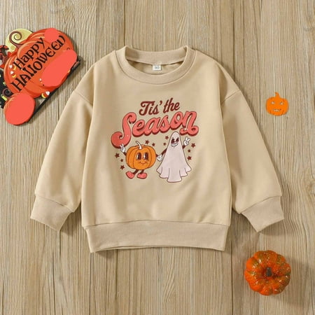 

Leutsin Infant Toddler Baby Girls Boys Halloween Print Long Sleeve Top Pullover Sweater