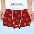 thumbnail image 3 of Yiaed Strawberry Print Boys' Boxer Briefs Cotton Casual Stretch Comfort Boys Boxers - Kids Boxer Briefs Underwear for Boys (6-18)-XX-Small, 3 of 5