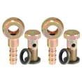 thumbnail image 1 of Unique Bargains 2 Set Car Oil Cooler Screw Ball Head Adapter Turbo Brake Line Bolt Adapter M10x1.25 8mm OD with Washers, 1 of 7