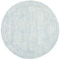 thumbnail image 3 of SAFAVIEH Abstract Caelestinus Ogee Wool Area Rug, Ivory/Blue, 8' x 8' Round, 3 of 13