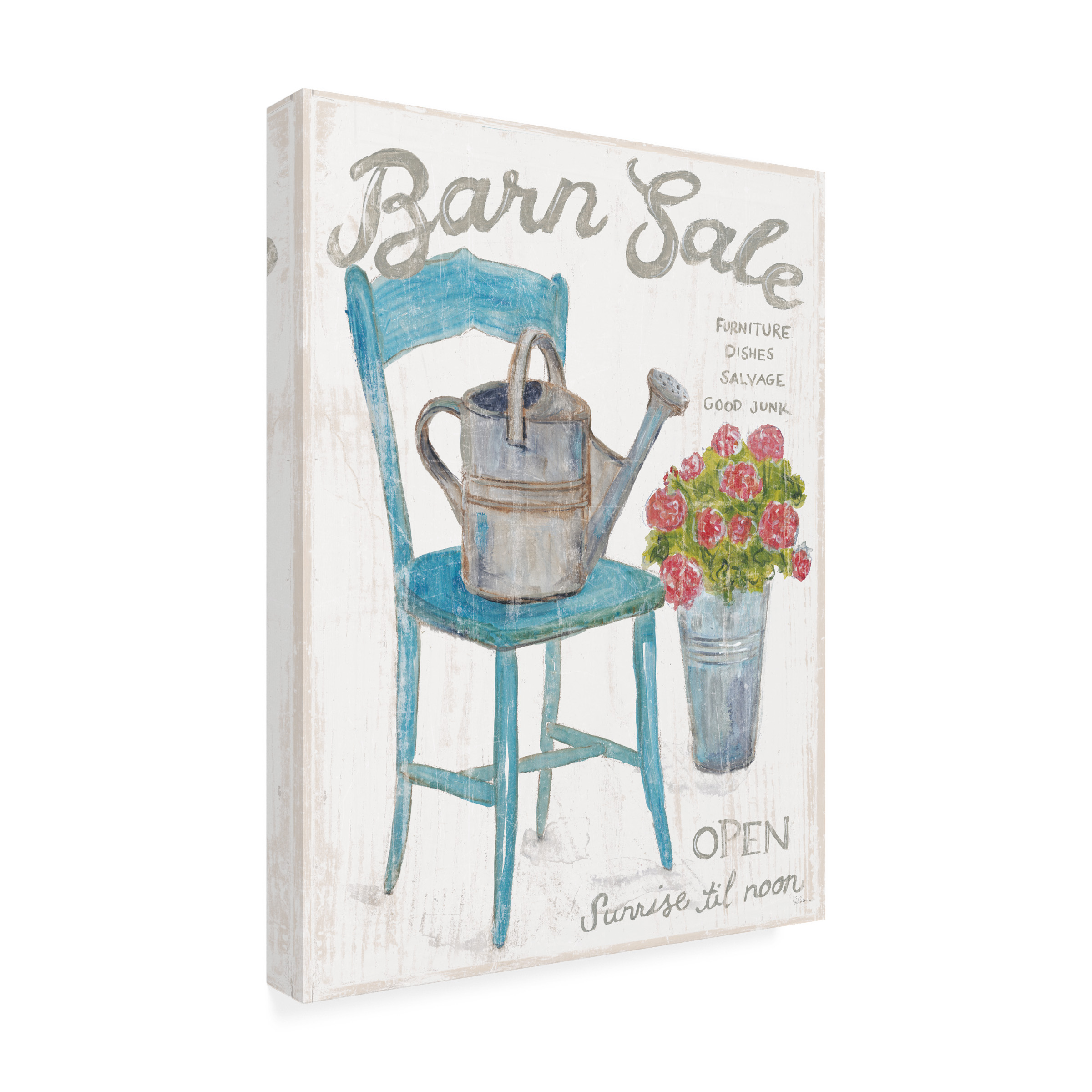 Trademark Fine Art 'White Barn Flea Market II' Canvas Art by Sue Schlabach