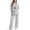 Gray maternity long sleeve set, variant on Women's Maternity 2 Piece Sets Ribbed Knit Long Sleeve Hoodie Straight Leg Pants Outfits Pregnancy Postpartum Lounge Set Black,M