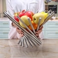 thumbnail image 4 of Frutero para encimera de cocina, cesta de frutas grande, soporte moderno para frutas, centro de mesa, fruteros decorativos de acero inoxidable, 4 of 4