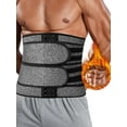 thumbnail image 1 of FITVALEN Men Sauna Suit Sweat Belt Hot Neoprene Body Shaper Waist Trainer Zipper Corset Girdle Workout GYM, 1 of 8