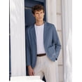 thumbnail image 3 of COOFANDY Men's Casual Linen Blazer Lightweight Regular Fit One Button Sport Coat Wedding Suit Jacket, 3 of 6