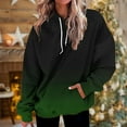 thumbnail image 2 of Bowake Womens Oversized Hooded Sweatshirt Gradient Drawstring Long Sleeve Casual Fall Winter Pullover Tops with Pocket, 2 of 5