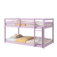 thumbnail image 6 of Leumius Twin over Twin Floor Bunk Bed with Ladder ,Upper and Bottom Bed Platforms Crafted with Strengthened Slats for Boys Girls Pink, 6 of 9