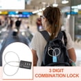 thumbnail image 6 of Uxcell Digit Cable Combination Steel Rope for Gym Bikes Cabinets Wardrobes 11.8" Black, 6 of 7