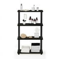 thumbnail image 5 of Furinno Turn-S-Tube 23.6â€ W x 11.4 D x 43.25 H 4-Shelf Decorative Shelves, Black, 5 of 5