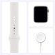 thumbnail image 2 of Apple Watch Series 7 Caja Acero inoxidable 45 MM Plata con correa Deportiva Blanca (Reacondicionado), 2 of 4