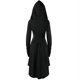 thumbnail image 4 of Vestido gótico de mujer, ropa medieval, disfraz de Halloween, vestido renacentista con capucha para carnaval de Halloween, 4 of 5