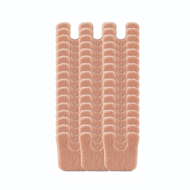 48 Uds. Almohadilla para el antepié resistente al desgaste tipo fieltro Reduce la fricción alivia el dolor en el pie protege la piel de los dedos 5,3*4,3 cm