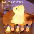 thumbnail image 3 of Bonita luz nocturna para niños, luz LED de silicona con forma de vaca que cambia de 7 colores, lámpara de guardería con temporizador, lámpara decorativa para habitación de vaca para bebés, niños y niñ, 3 of 5
