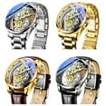 thumbnail image 3 of Guardurnaity Reloj de de cuarzo resistente al agua con estilo para hombre, de Metal, para cronometraje preciso, nuevos relojes para hombre Relojes cinturón marrón, 3 of 6