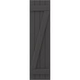 thumbnail image 5 of Ekena Millwork 14"W x 72"H Americraft Four Board (2 Batten) Exterior Real Wood Joined Board-n-Batten Shutters w/ Z-Bar (Per Pair), Shadow Mountain, 5 of 10