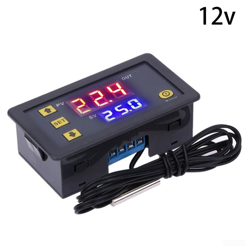 DTC-1200 AC 110-220V Digital Temperature Controller LED Display Cool/Heat Mode T 