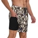 thumbnail image 2 of Balery Dreamcatcher Bañador para hombre, shorts de playa de secado rápido con entrepierna y forro de compresión-Medium, 2 of 6