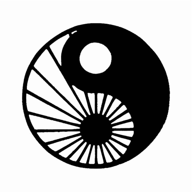 Cuadro Decorativo de Metal con Diseño yin yang Extra grande