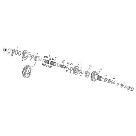 Shaft 4th Gear - Andrews 296445 5-Speed Mainshaft Gear - 4th (4)