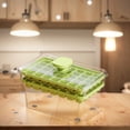 thumbnail image 4 of Molde para Cubitos Hielo Ndcxsfigh Tipo Prensa con Pala Bandeja para Hielo 68 Compartimentos verde, 4 of 9