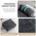thumbnail image 2 of Noble House Canapé Sectionnel en Forme de U en Forme de Nuage, Équipé d'Un Fauteuil Inclinable Simple et d'Un Repose-Pieds Mobile, interface USB, Gris, 2 of 9