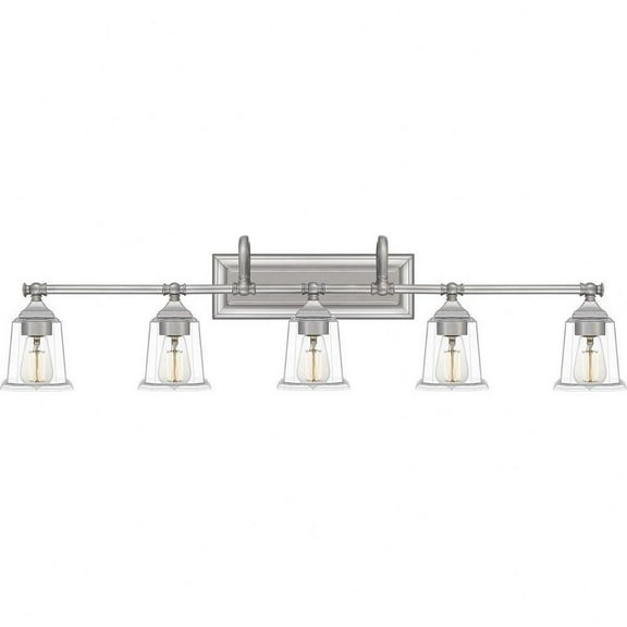 5 Light Transitional Bathroom Light Fixture-Brushed Nickel Finish Bailey Street Home 71-Bel-4352167