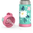 thumbnail image 3 of Bouteille isolée à pression de 12 Oz avec paille Funtainer de Thermos, Fleurs, 3 of 6